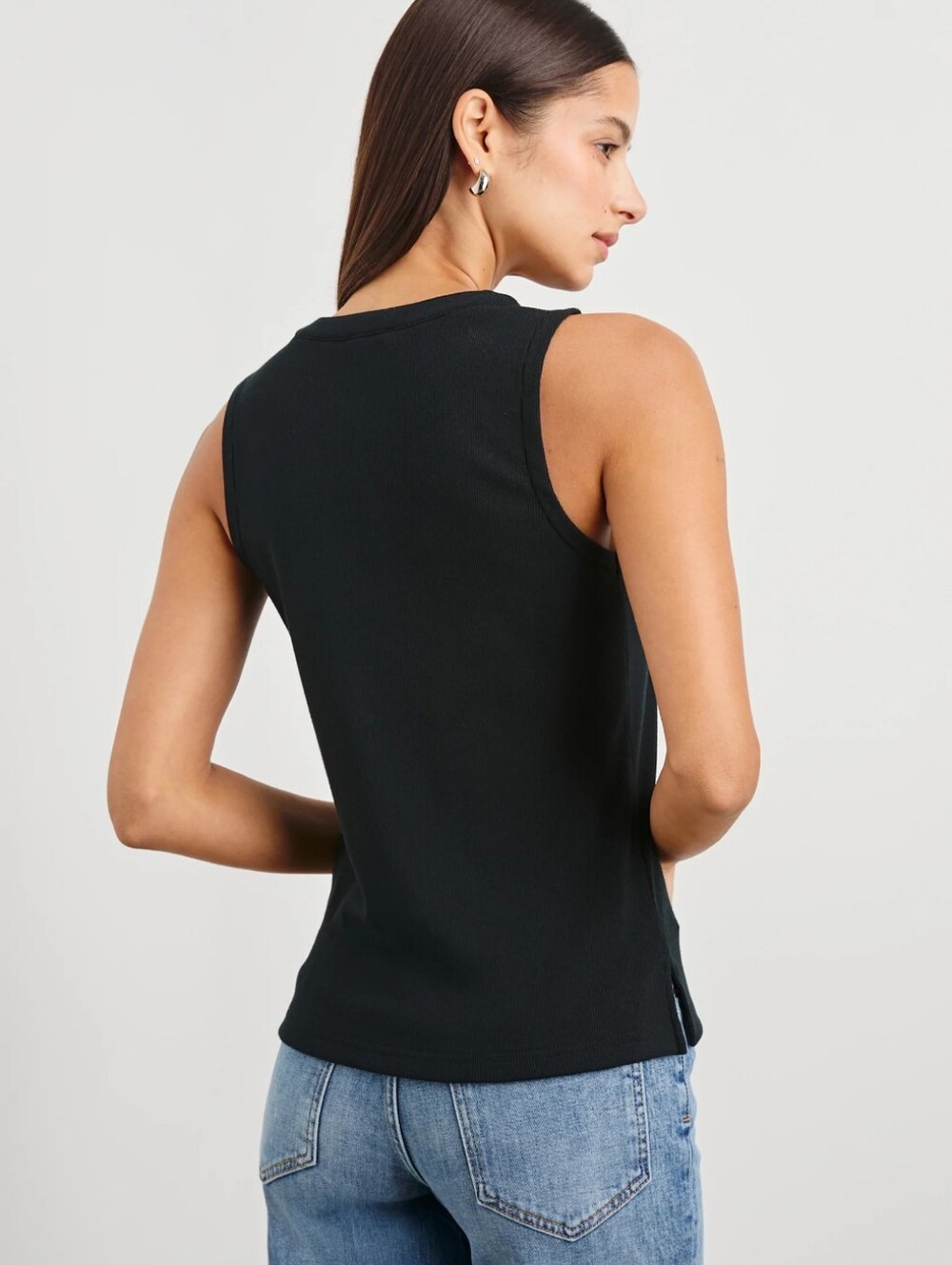 Rails Mayla Black Ribbed Tank - Picture 3 of 9